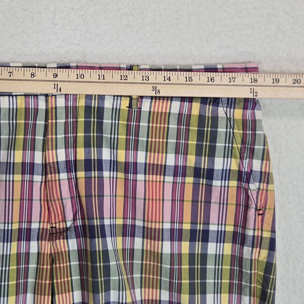 Polo Ralph Lauren Plaid‎ Shorts Mens 36 Multi-Color Madras Cotton Coastal Preppy - Picture 5 of 12